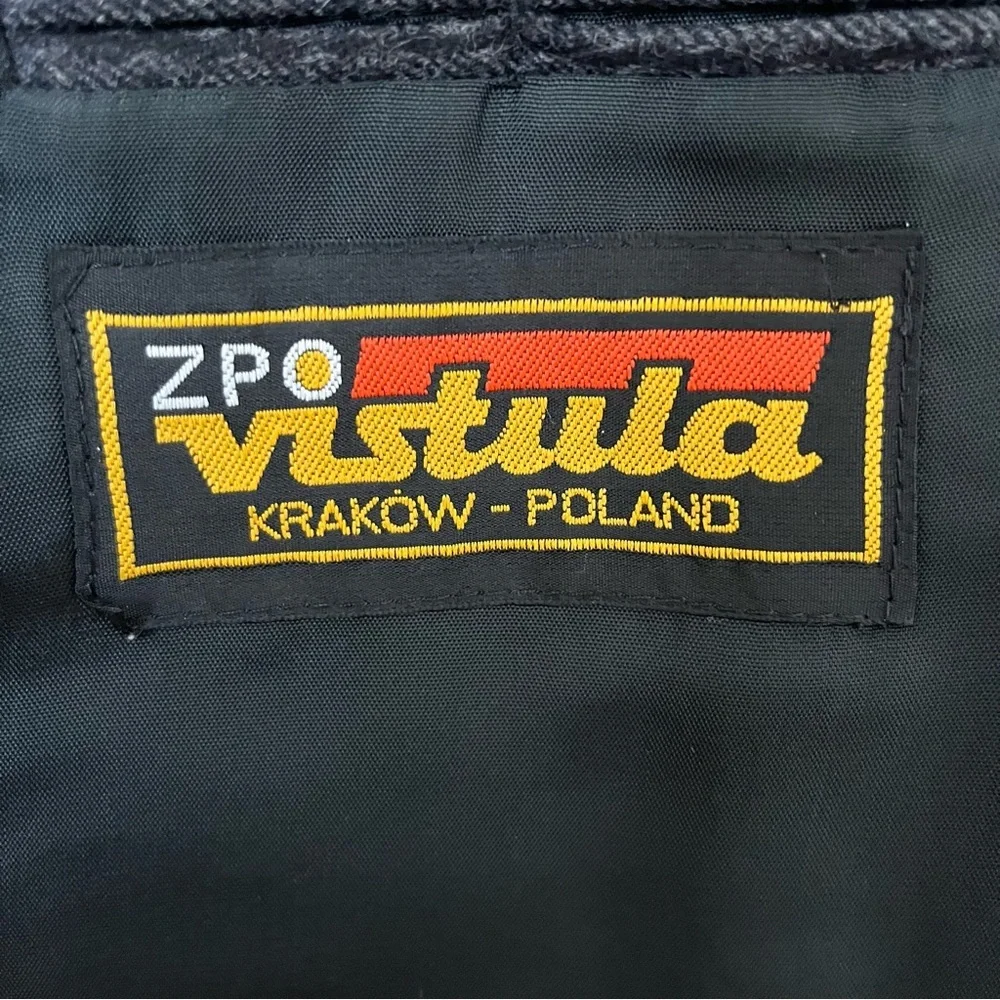Men’s Vistula Made In Poland Pure Wool Blazer Suit Jacket 42 Regular Gray Stripe